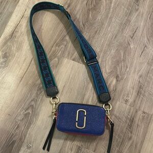 Marc Jacobs Snapshot Purse- Blue, hot pink, green